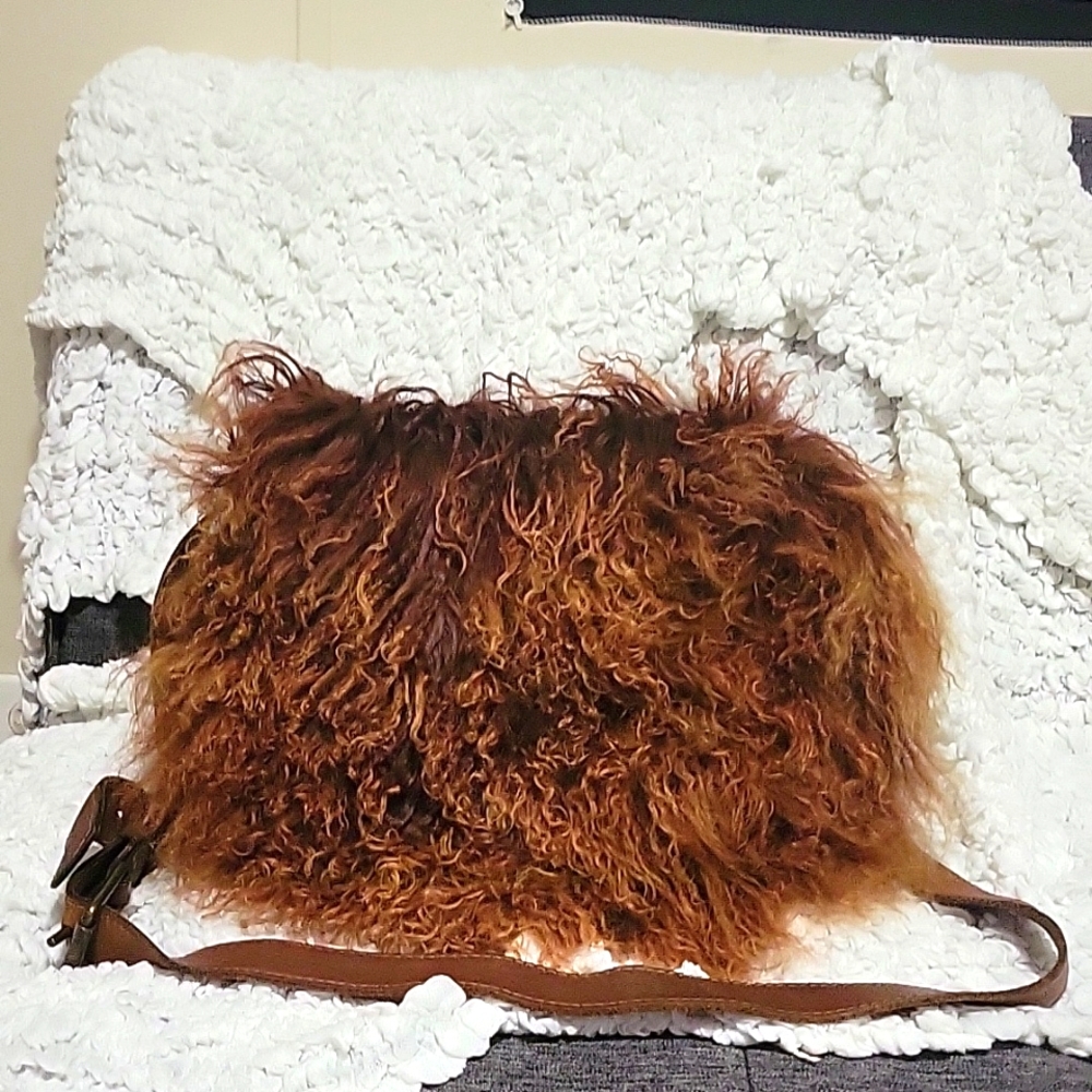 Patricia Nash Tibeten lam fur purse
